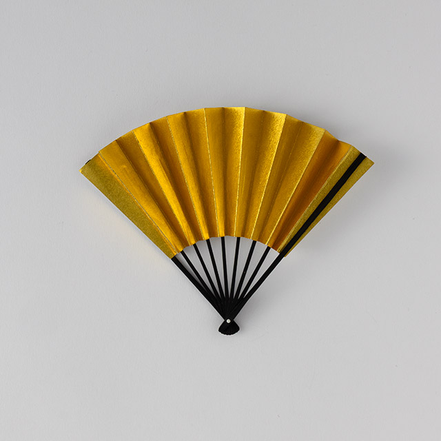 ミニ扇 金/銀4寸