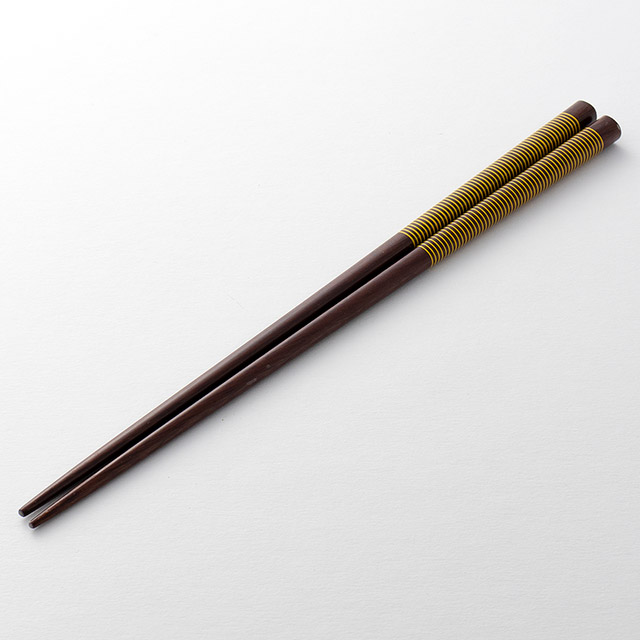 箸 茶(黄色の輪)寛