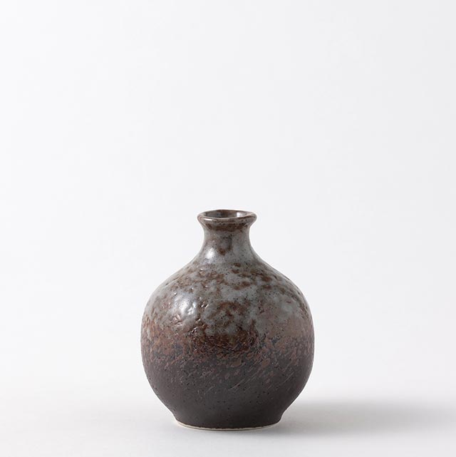 細雪　徳利　茶・グレー