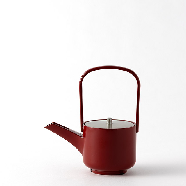 屠蘇器　朱　蓋銀彩（銚子）