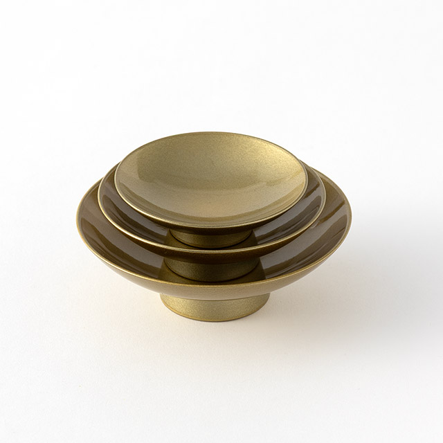 屠蘇器　胴張　ゴールド（盃）