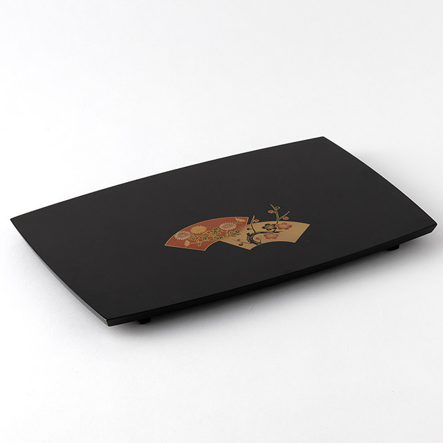 屠蘇器　扇／梅03　黒（屠蘇台）