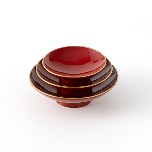 屠蘇器 朱シート黒(盃)