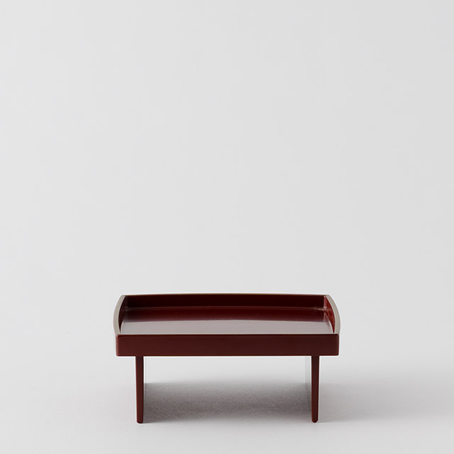 屠蘇器 銀朱縁金彩 むすび(盃台)