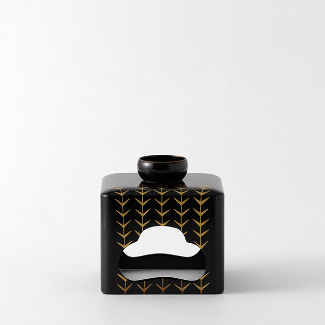 屠蘇器　黒　アシベ（盃台）