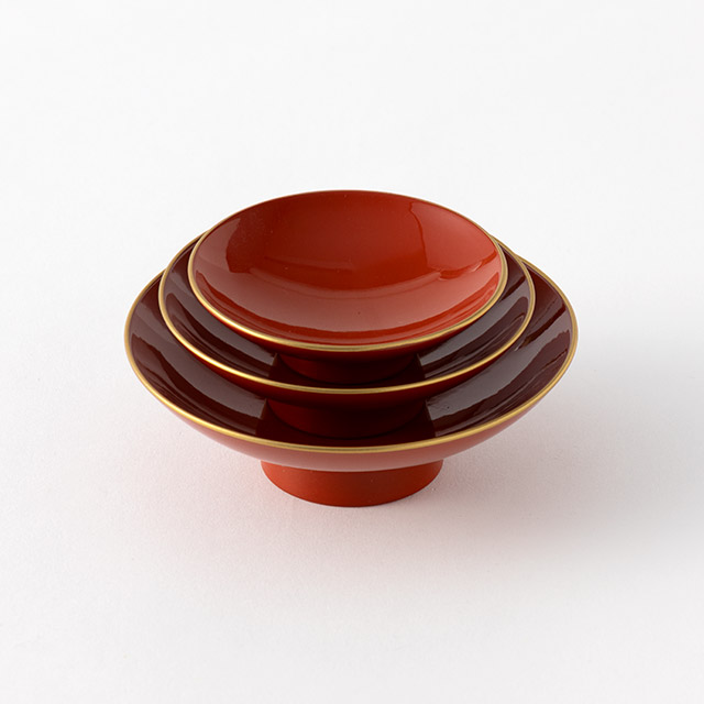 屠蘇器 朱 梅の小花(盃)