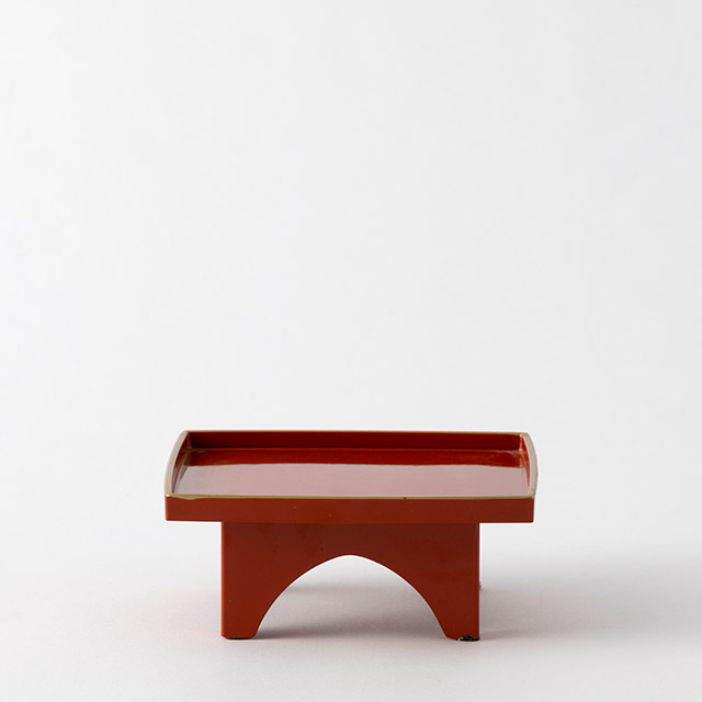 屠蘇器 朱 梅の小花(盃台)