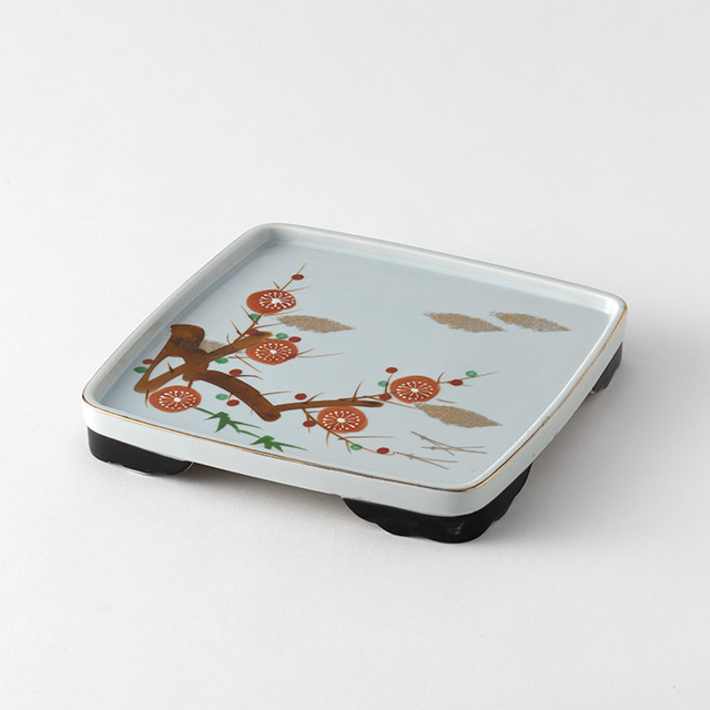 松竹梅　錦台付き屠蘇器（屠蘇台）