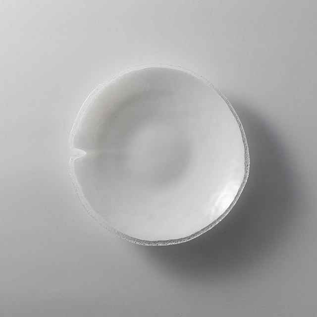 ガラス　白妙小皿　16cm