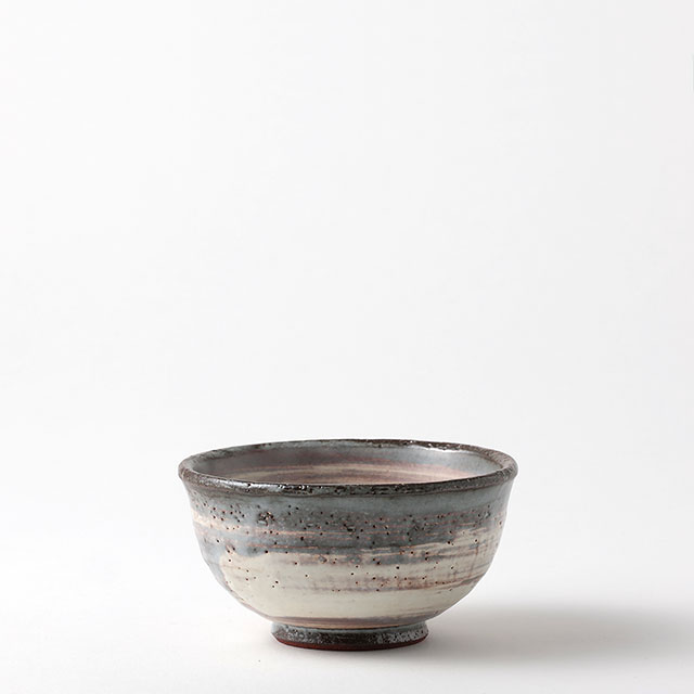 ご飯茶碗　グレー／ピンク