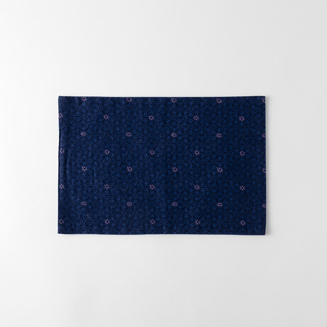 ランチョンマット(ミニ)紺地紫ドット