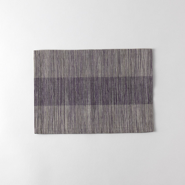 ランチョンマット(ミニ)グレー/紫