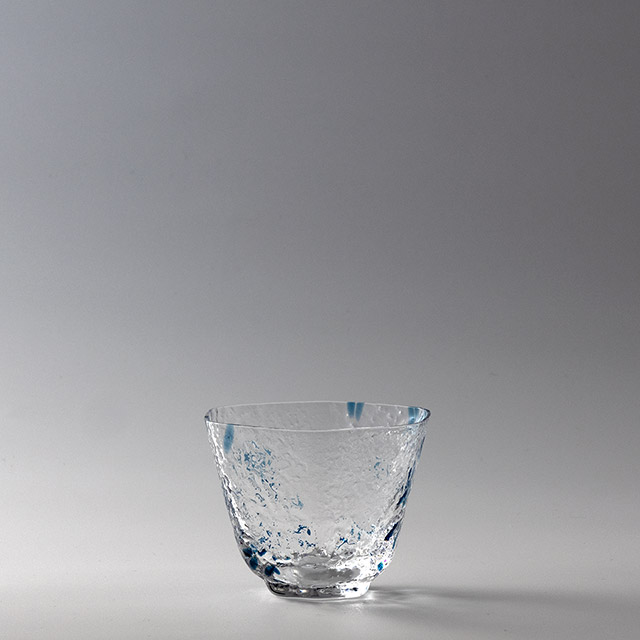 冷茶グラス　六角青