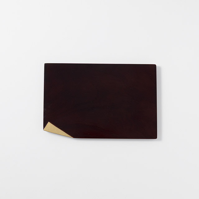 塗り 片隅折り金 21/14 茶