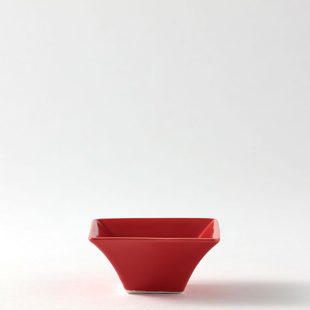 TOS　ミニ角小鉢　赤