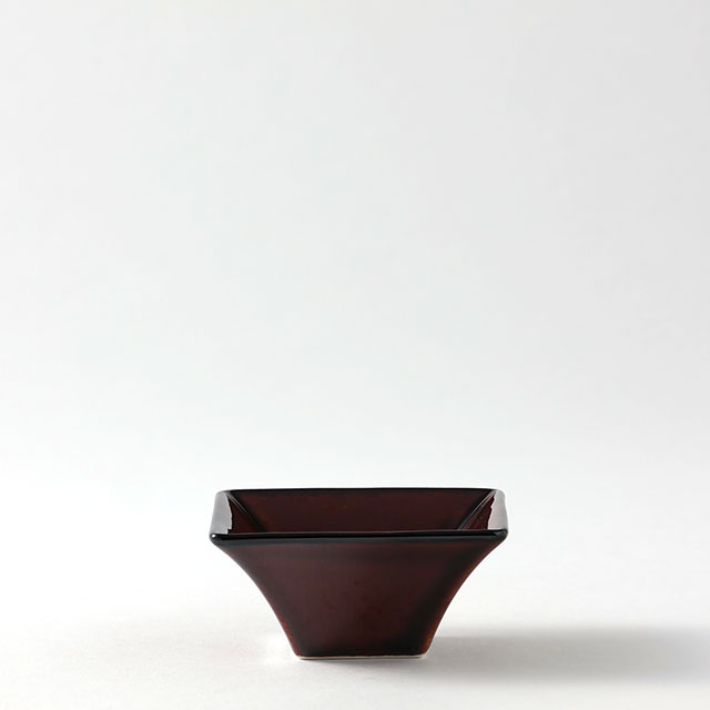 TOS ミニ角小鉢 茶