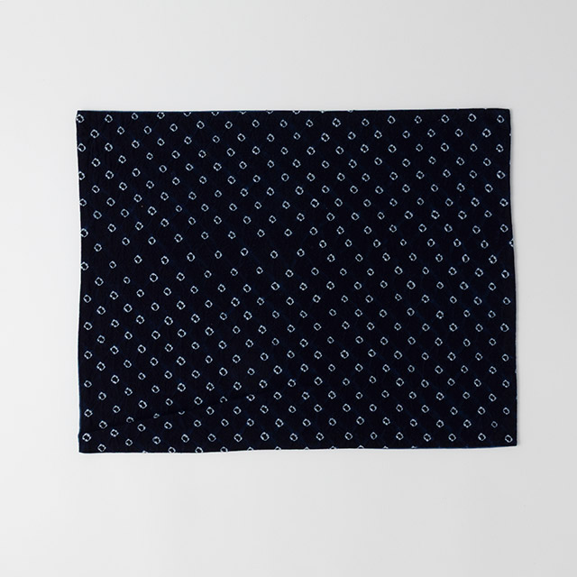 ランチョンマット 絞り紺 ドット