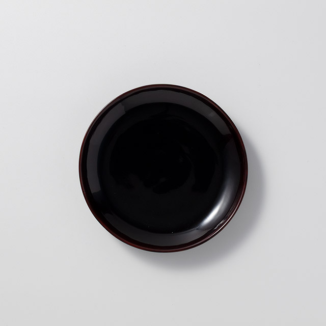 漆 銘々皿 溜め13.5