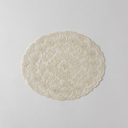 センターマット　丸22cm　レース