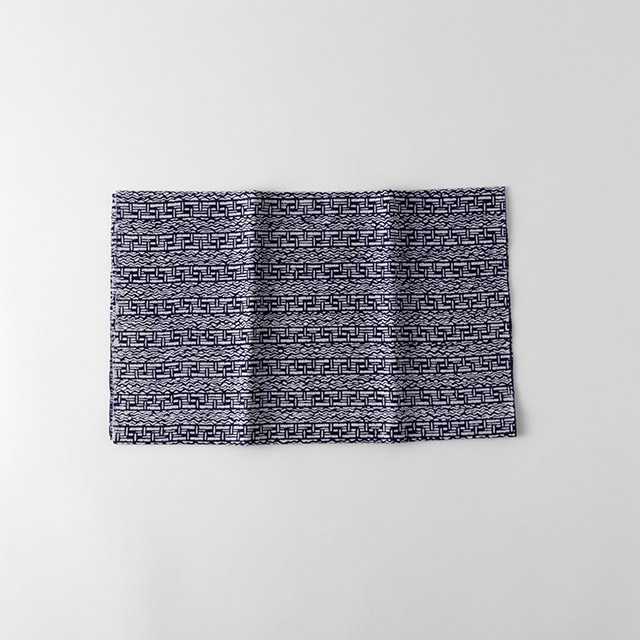 日本手ぬぐい　紺／白　細