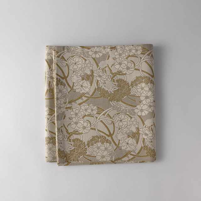 ランナー ベージュ/金刺繍