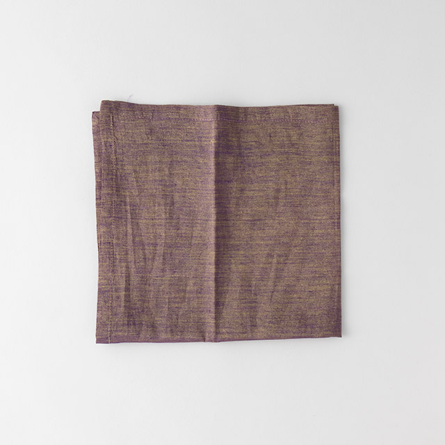 ナプキン ゴールド/紫ラメ