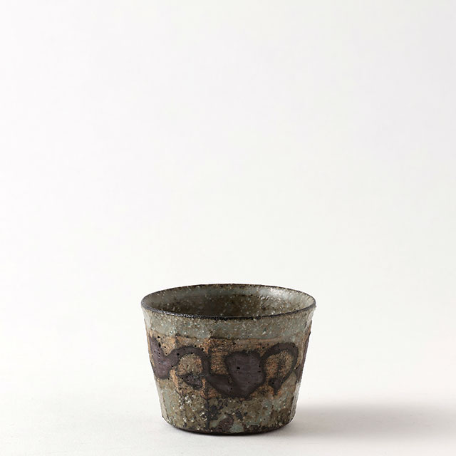 煎茶碗 村田森 モスグリーン