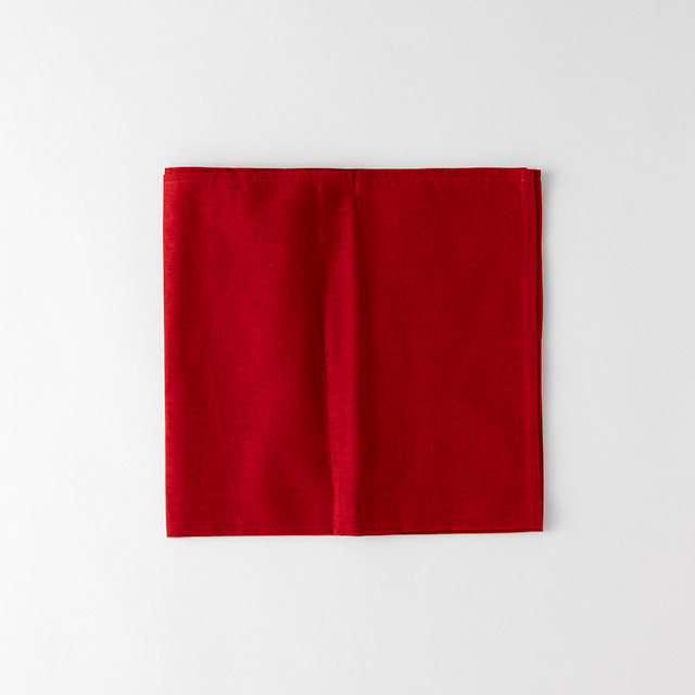 ナプキン 無地 レッド