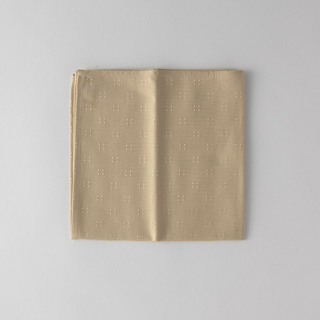 ナプキン　AUSベージュ艶ドット