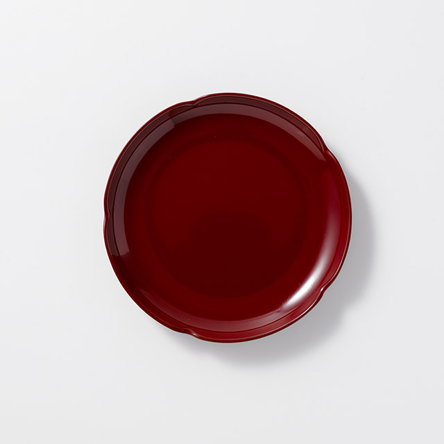 塗り 朱13.5cm皿