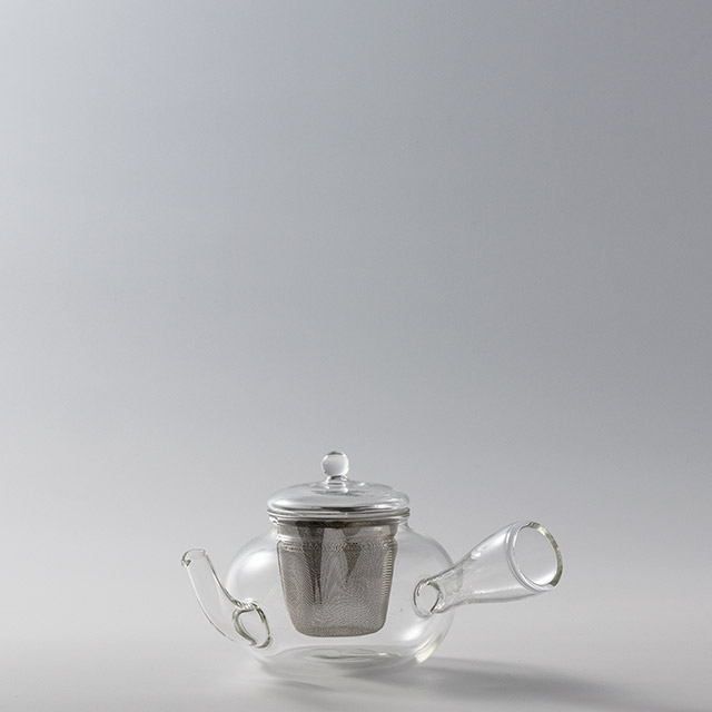 ガラス急須　プレーン　茶こし付