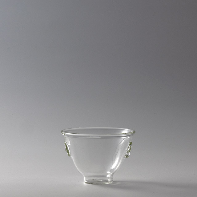 ガラス湯呑　渦