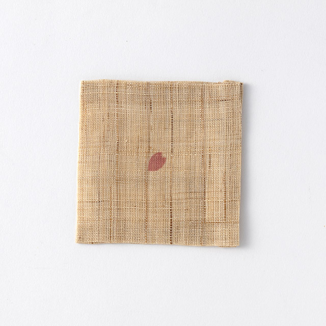 麻布　ミニコースターBe花びら