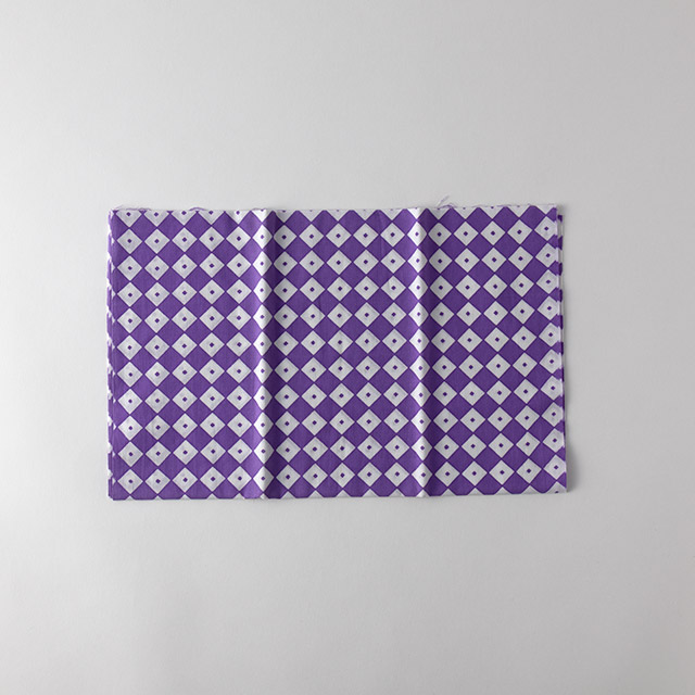 日本手ぬぐい パープル ダイヤ
