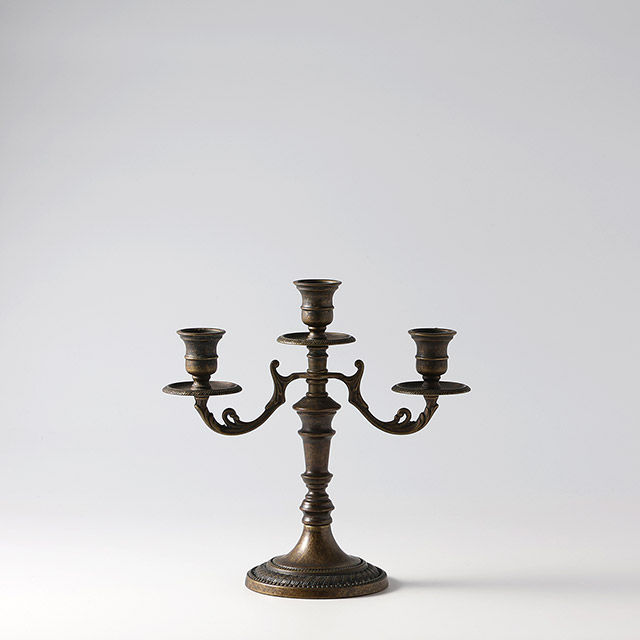 キャンドルスタンド ブロンズ 3灯
