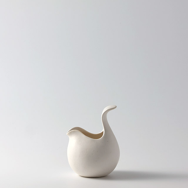 saya　白ミニ　mk　花器