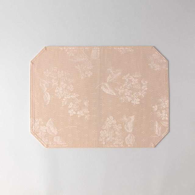 ランチョンマット四隅折り　オレンジ