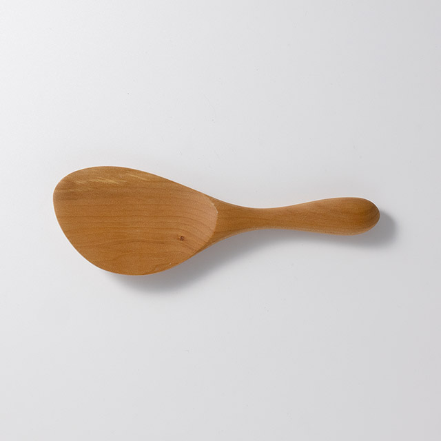 ご飯しゃもじ　白木