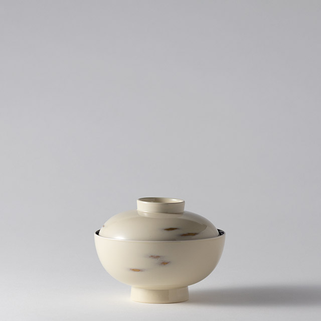 かわり根来 フタ付き椀