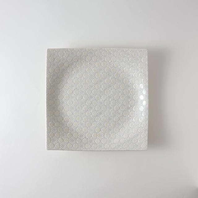 市蔵 白23cm 白 スクエア皿
