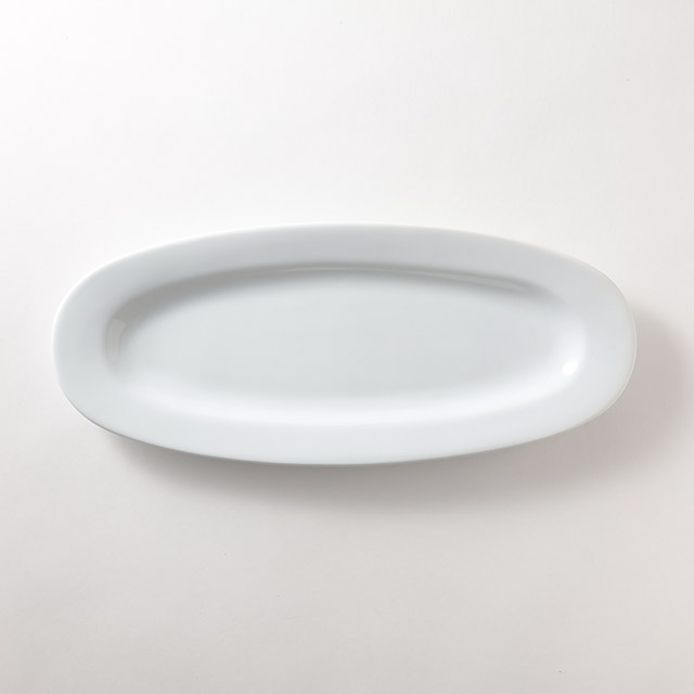 楕円白皿 Ver 15×36