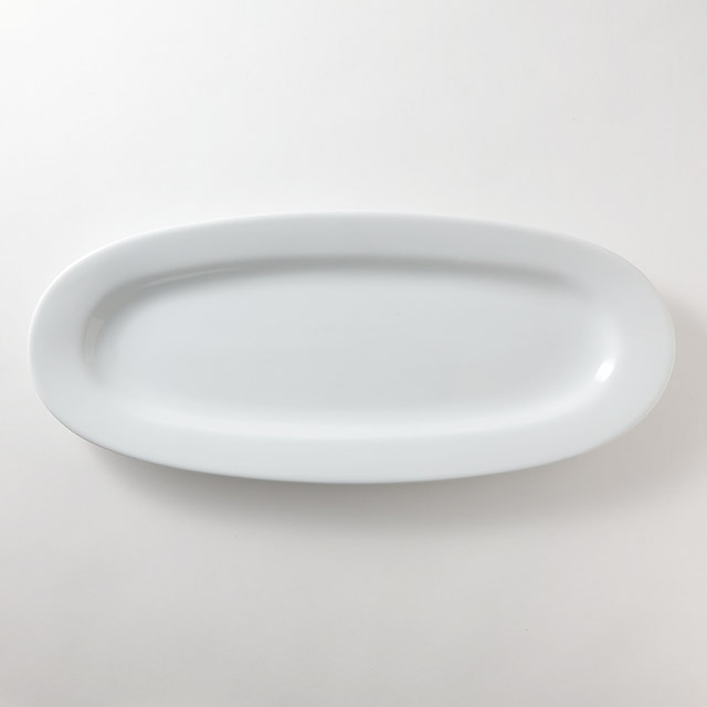 楕円白皿 Ver 19.5×46
