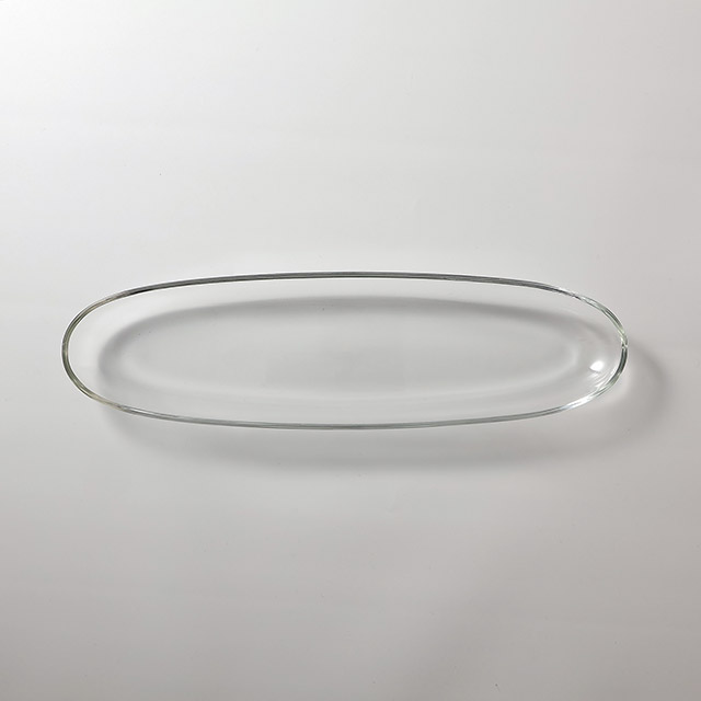 ガラス楕円皿　ミュゼ　41×11.5