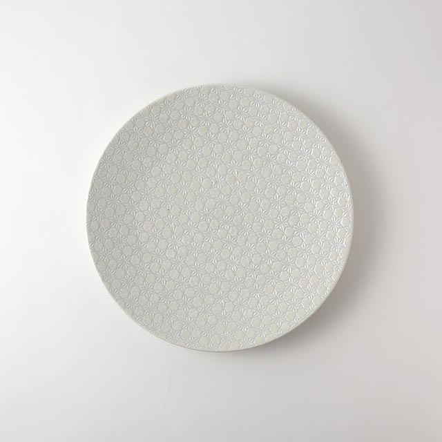 市蔵 白メタ大皿 31cm