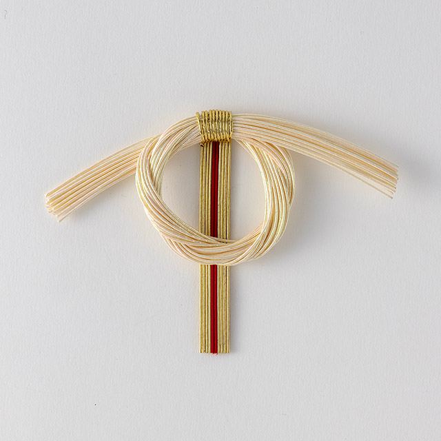 水引 ピンクラメ/赤金