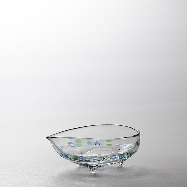 ガラス片口 FUSHU脚付き