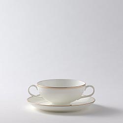 ノリタケ　白ＰＲ　スープC/S