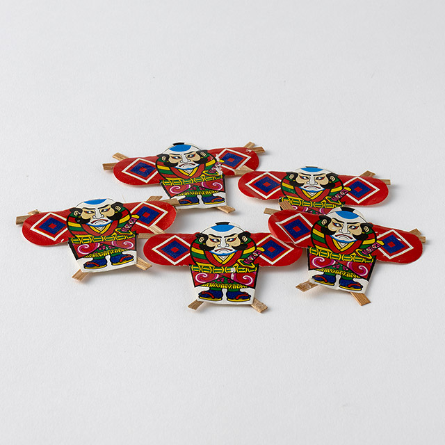 ミニミニ奴凧5ヶセット 赤