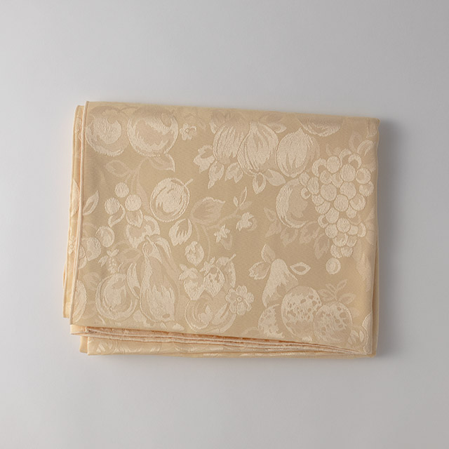 テーブルクロス　サーモンピンク　果物