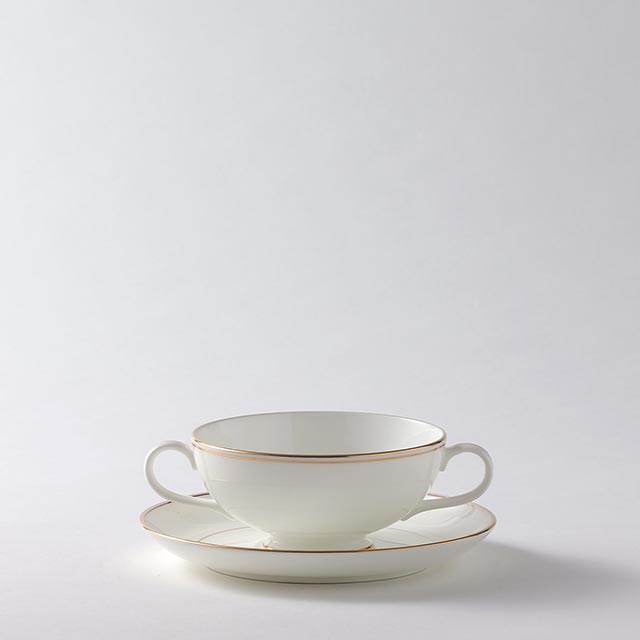 ノリタケ　白ＰＲ　スープC/S